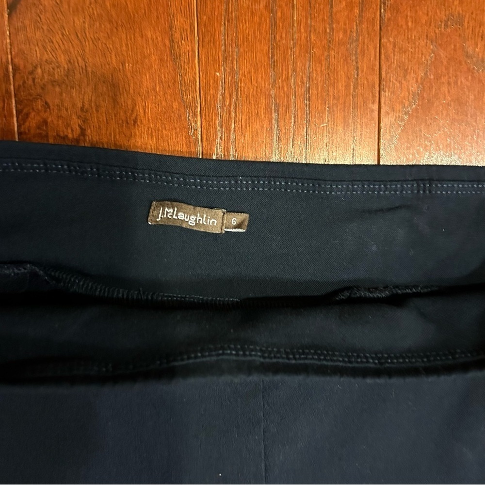 J.MEIALJGHLN pull on pants stretchy navy size 6 retail $178 excellent condition - Picture 7 of 11